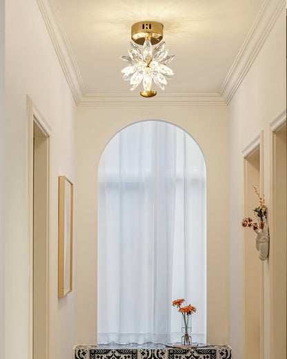 BotanicLuxe - Loftlampe med blomstertema og subtil glød