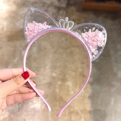Glam tiara – Sparkling headband with cat ears | Stylish headband for parties & special occasions 1