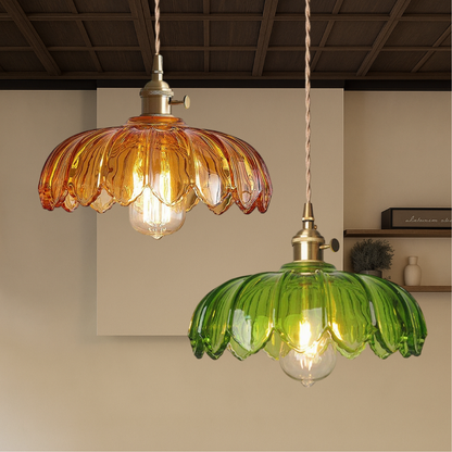 Glass Flower Pendant Lamp 3