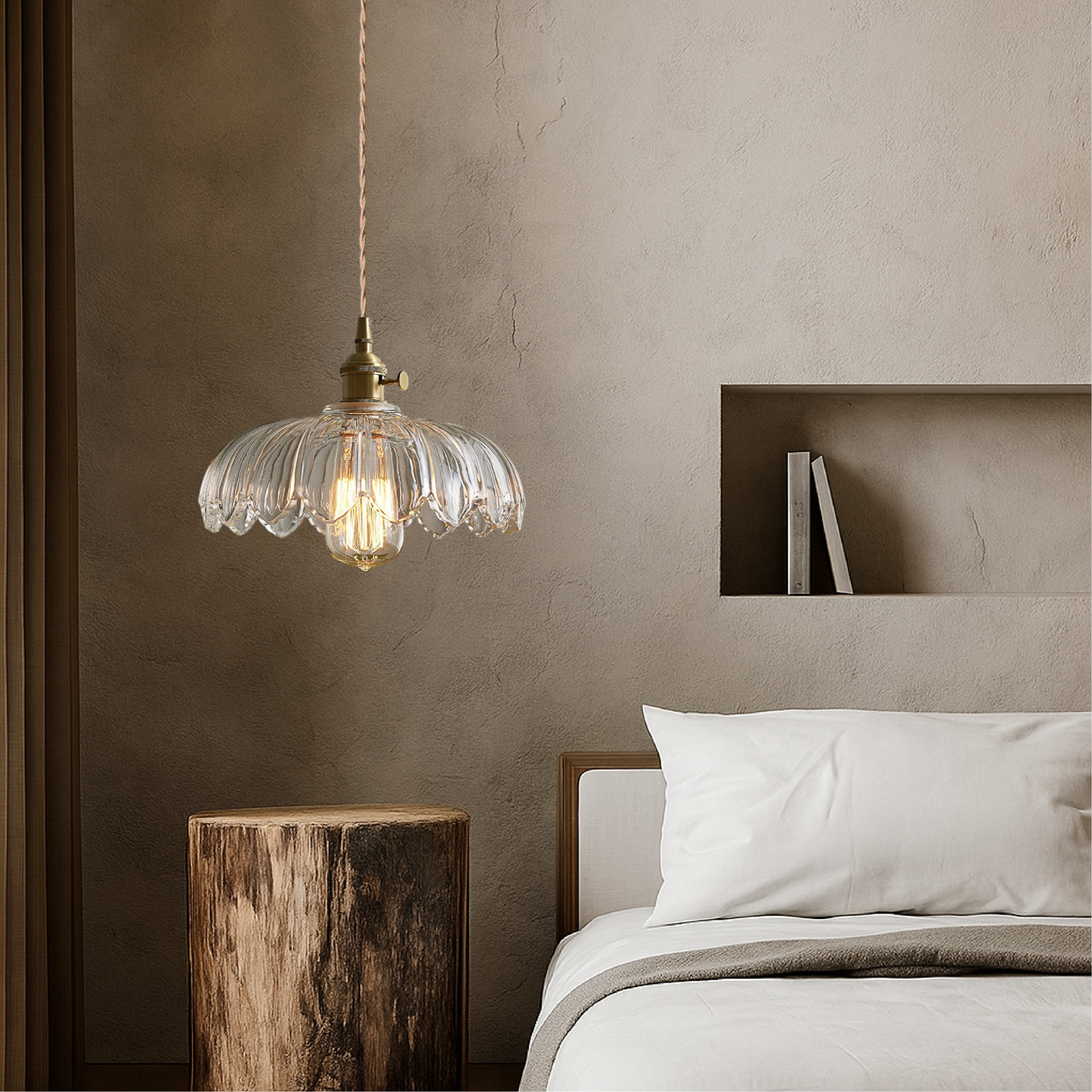 Glass Flower Pendant Lamp 4