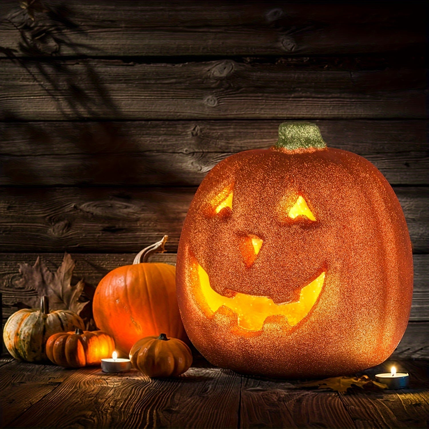 Glowing Light-Up Jack O'Lantern Halloween Decoration | Battery Operated 0