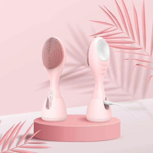 Glowpure – Electric facial cleanser with LED light & 42°C heat technology | silicone skincare device with sound vibration 0