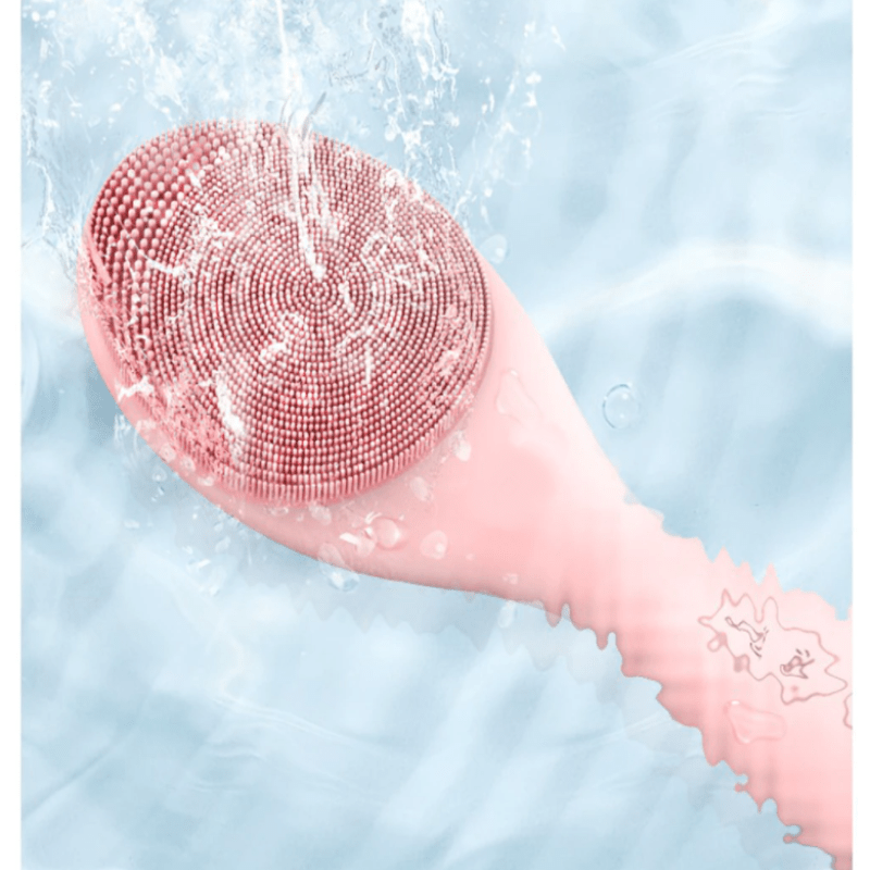 Glowpure – Electric facial cleanser with LED light & 42°C heat technology | silicone skincare device with sound vibration 2