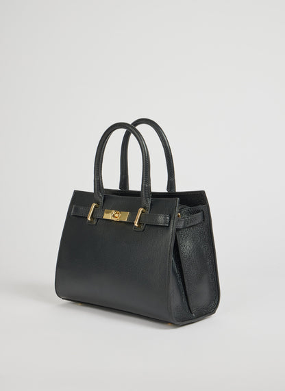 Grace Bag in Black Togo Leather 1