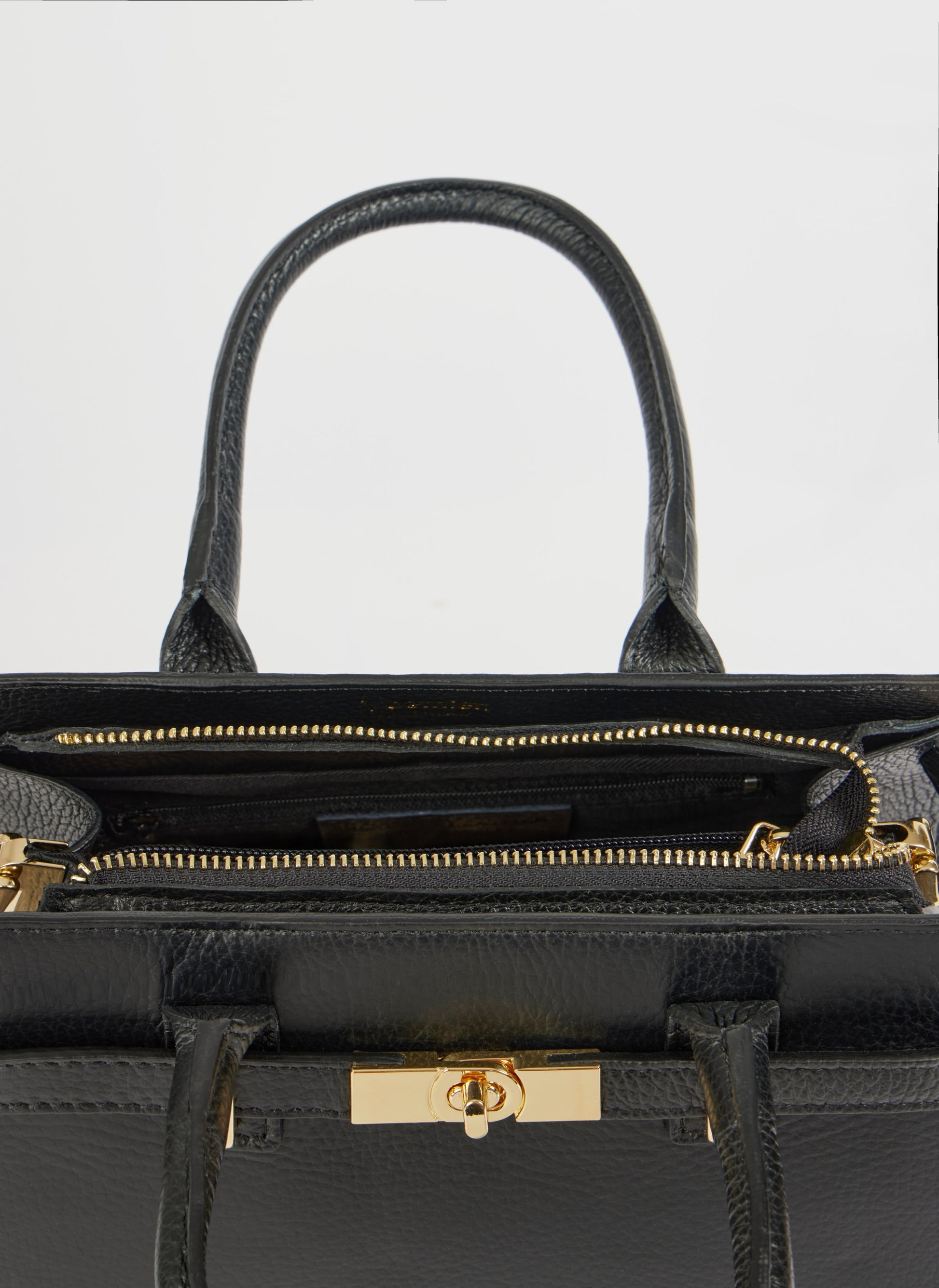 Grace Bag in Black Togo Leather 4