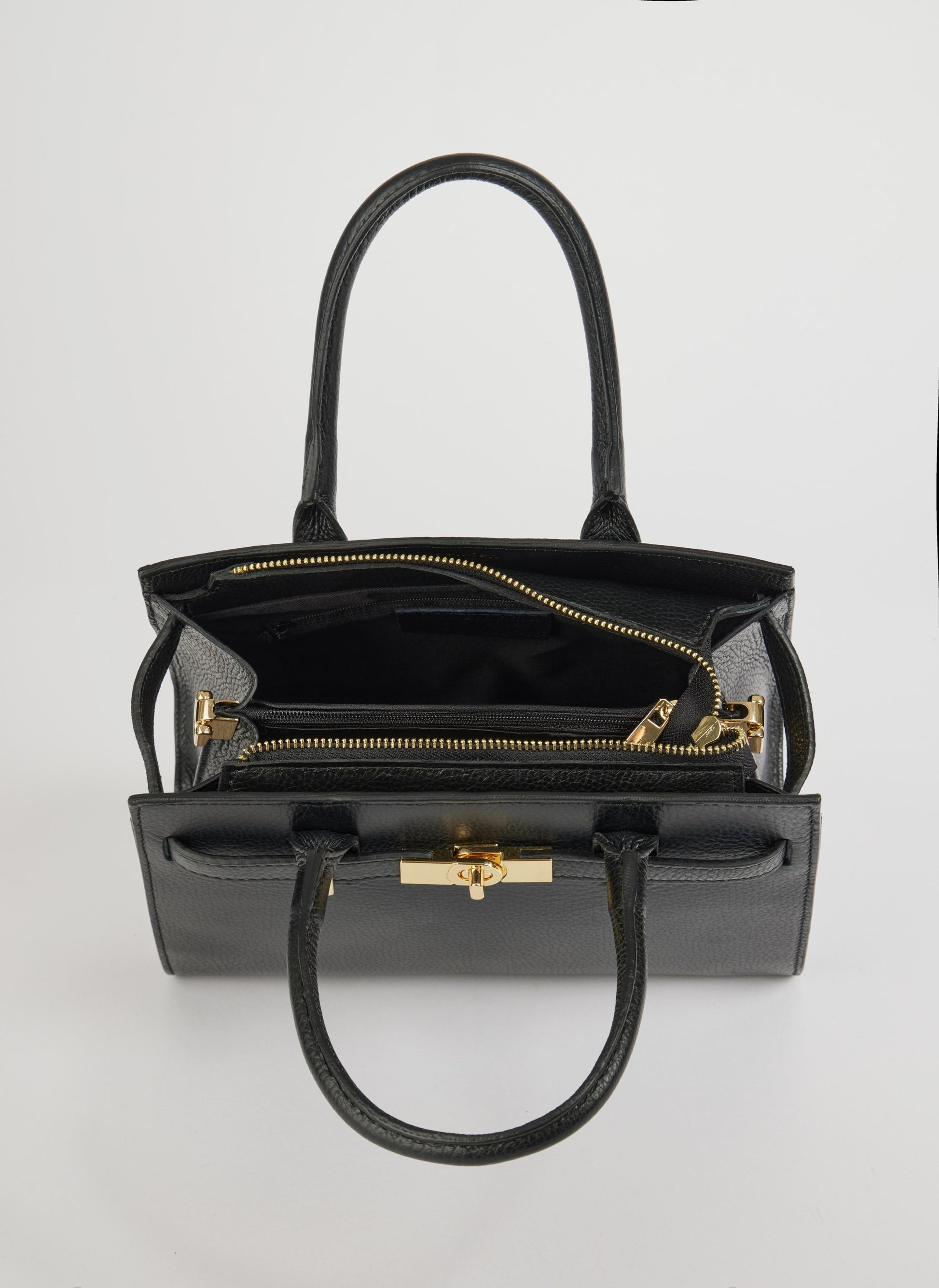 Grace Bag in Black Togo Leather 6