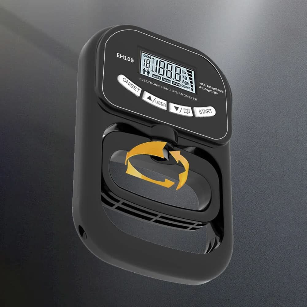 Gripmaster Digital – Precision hand-held measuring device for measuring grip force up to 120 kg 3