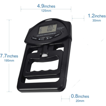 Gripmaster Digital – Precision hand-held measuring device for measuring grip force up to 120 kg 6