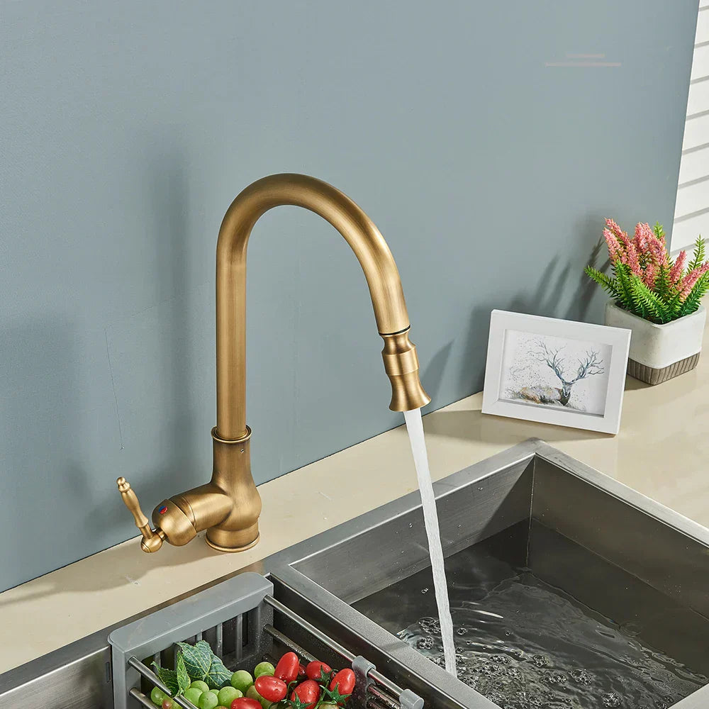 TimelessTap - Classic Brass Kitchen Faucet