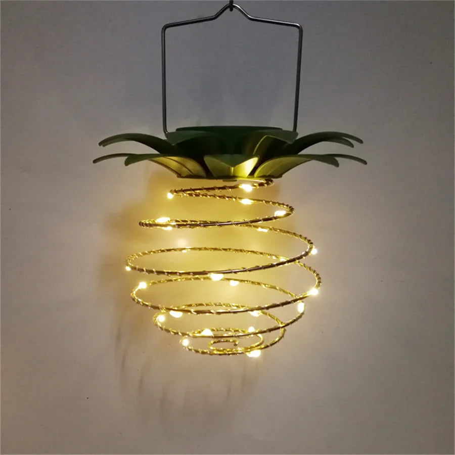 Solar Garden Lights - Waterproof Pineapple Design Outdoor Lamp with Intelligent Control-5