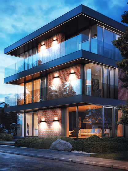 EcoShine – Modern Solar Up-Down Outdoor Lamp