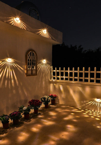 NoirRay – Solar Wall Lamp with Elegant Modern Glow