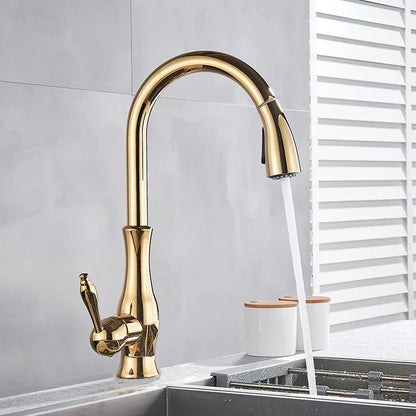 GoldenFlow - Stylish Gold Faucet