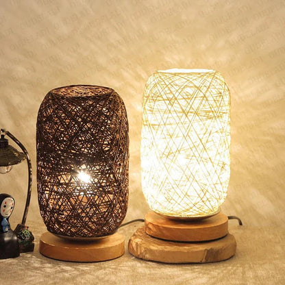 WoodLuxe - Rattan-Inspired Table Light