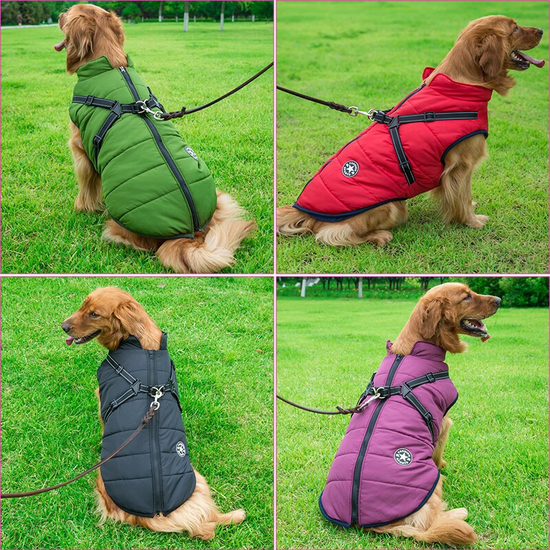 FurGuard | Warm & Secure Dog Coat with Built-In Harness