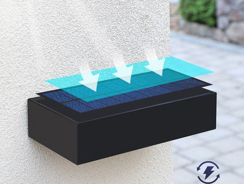 EcoShine – Modern Solar Up-Down Outdoor Lamp