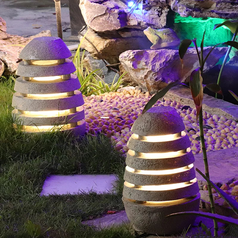 LUXELY Japanese Style Outdoor Garden Lamp - Energy-Efficient LED Outdoor Light Fixture with 50,000-Hour Lifespan-4