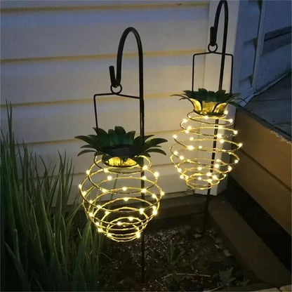 Solar Garden Lights - Waterproof Pineapple Design Outdoor Lamp with Intelligent Control-3