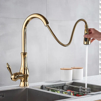 GoldenFlow - Stylish Gold Faucet