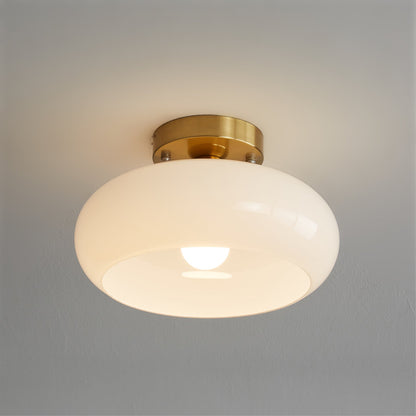 LuxeHailie - Plafonnier au style épuré et à la douce radiance