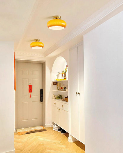 LuxeHailie - Plafonnier au style épuré et à la douce radiance