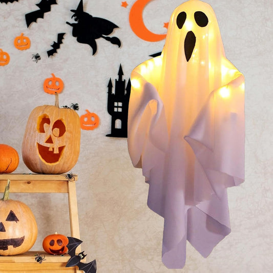Halloween Lights Hanging Fabric Ghost Decorations 0