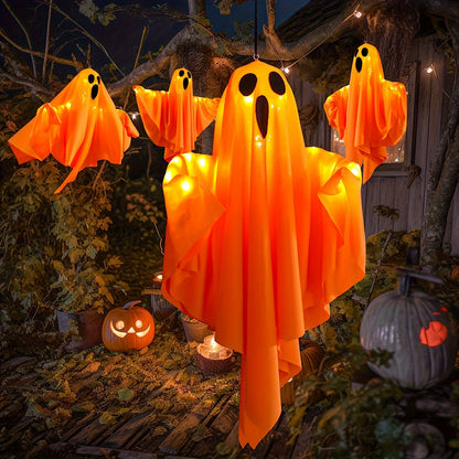 Halloween Lights Hanging Fabric Ghost Decorations 5