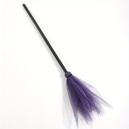 Halloween Witch Broom Plastic Party Prop 0