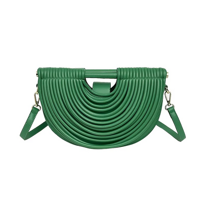Hand-woven Rope Crescent Pattern Evening Bag 5