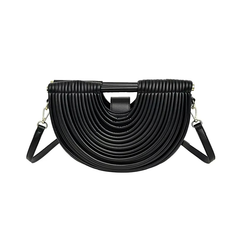 Hand-woven Rope Crescent Pattern Evening Bag 7