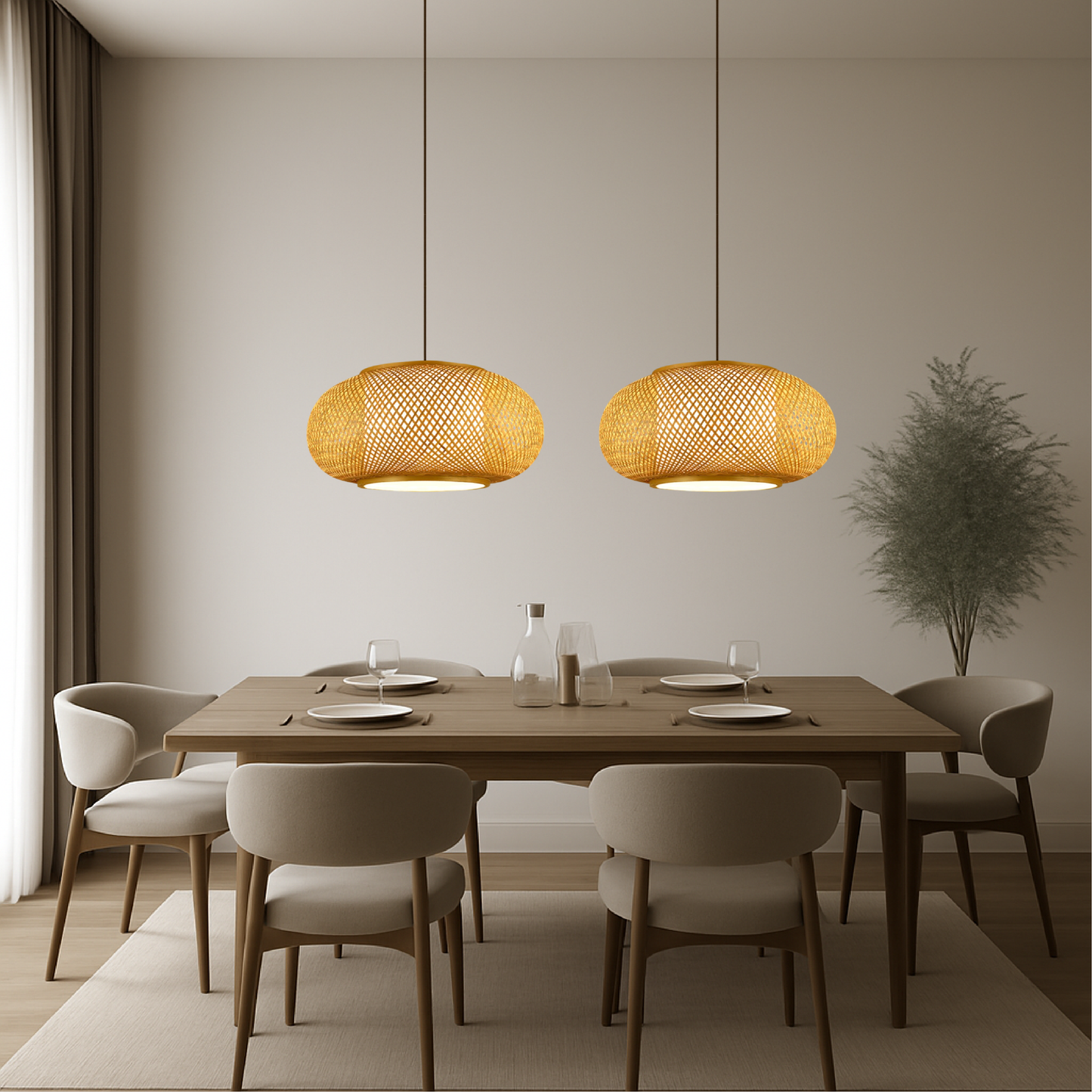 Hansens Bamboo Pendant Lamp 8