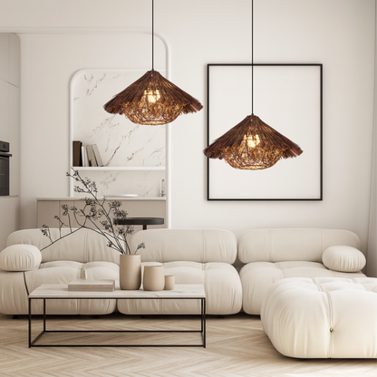 Hansi rattan bamboo pendant lamp 2