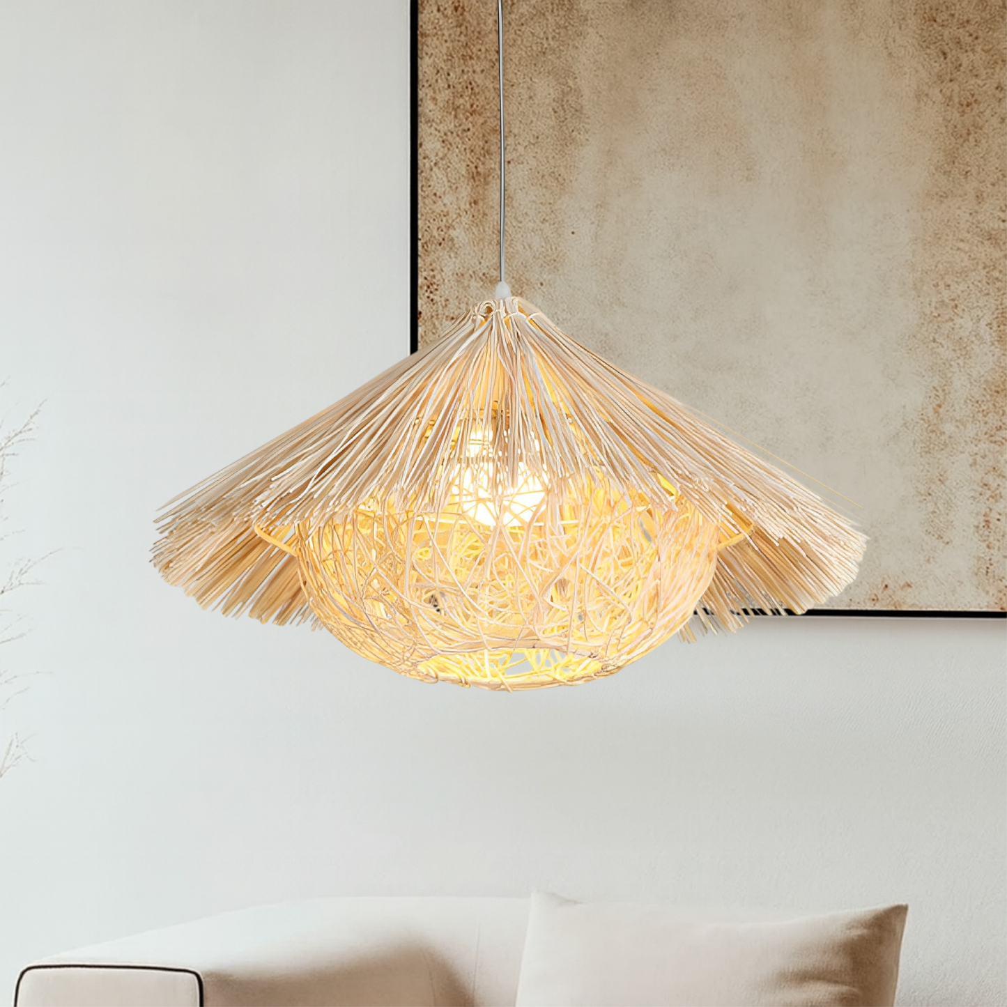 Hansi rattan bamboo pendant lamp 3