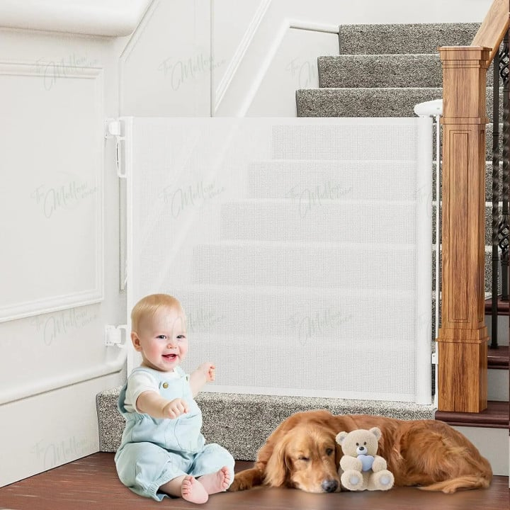 HavenGate | Stylish Retractable Baby Gate for Stairs and Pets 0