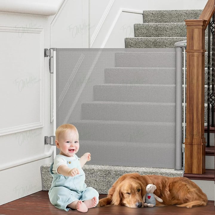 HavenGate | Stylish Retractable Baby Gate for Stairs and Pets 1