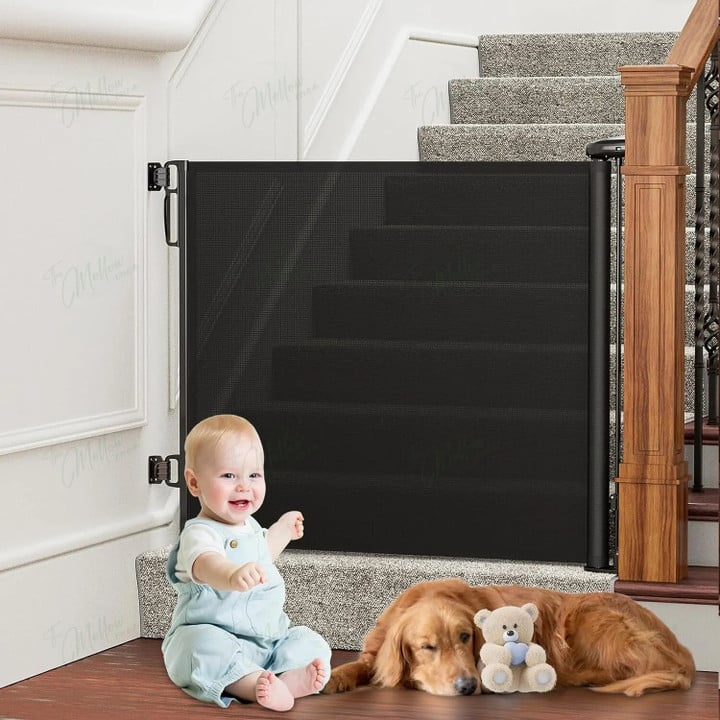 HavenGate | Stylish Retractable Baby Gate for Stairs and Pets 2