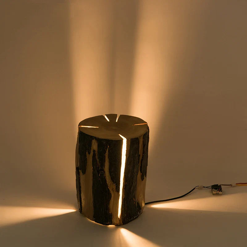 LUXELY - Outdoor Lamp Imitation Tree Stump Light Fixture with 50,000-Hour Lifespan-4