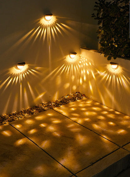 NoirRay – Solar Wall Lamp with Elegant Modern Glow