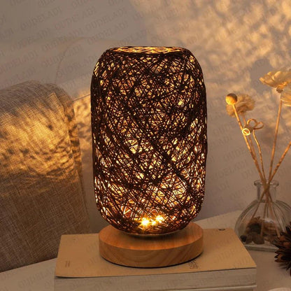 WoodLuxe - Rattan-Inspired Table Light
