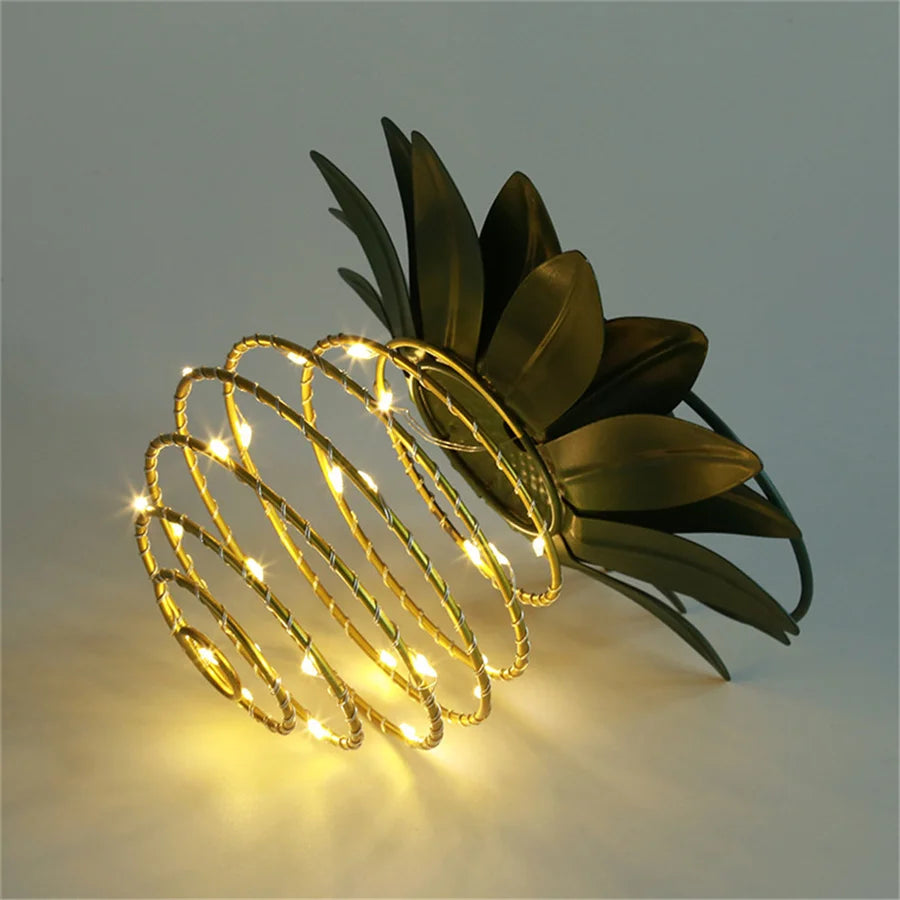 Solar Garden Lights - Waterproof Pineapple Design Outdoor Lamp with Intelligent Control-4