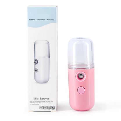GlowBreeze - Spruzzatore idratante viso ricaricabile