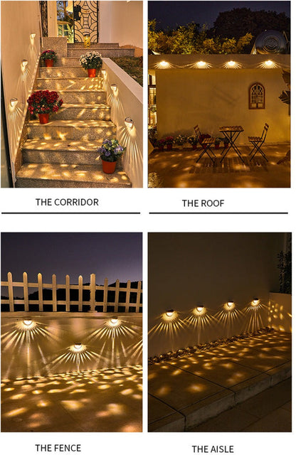 NoirRay – Solar Wall Lamp with Elegant Modern Glow