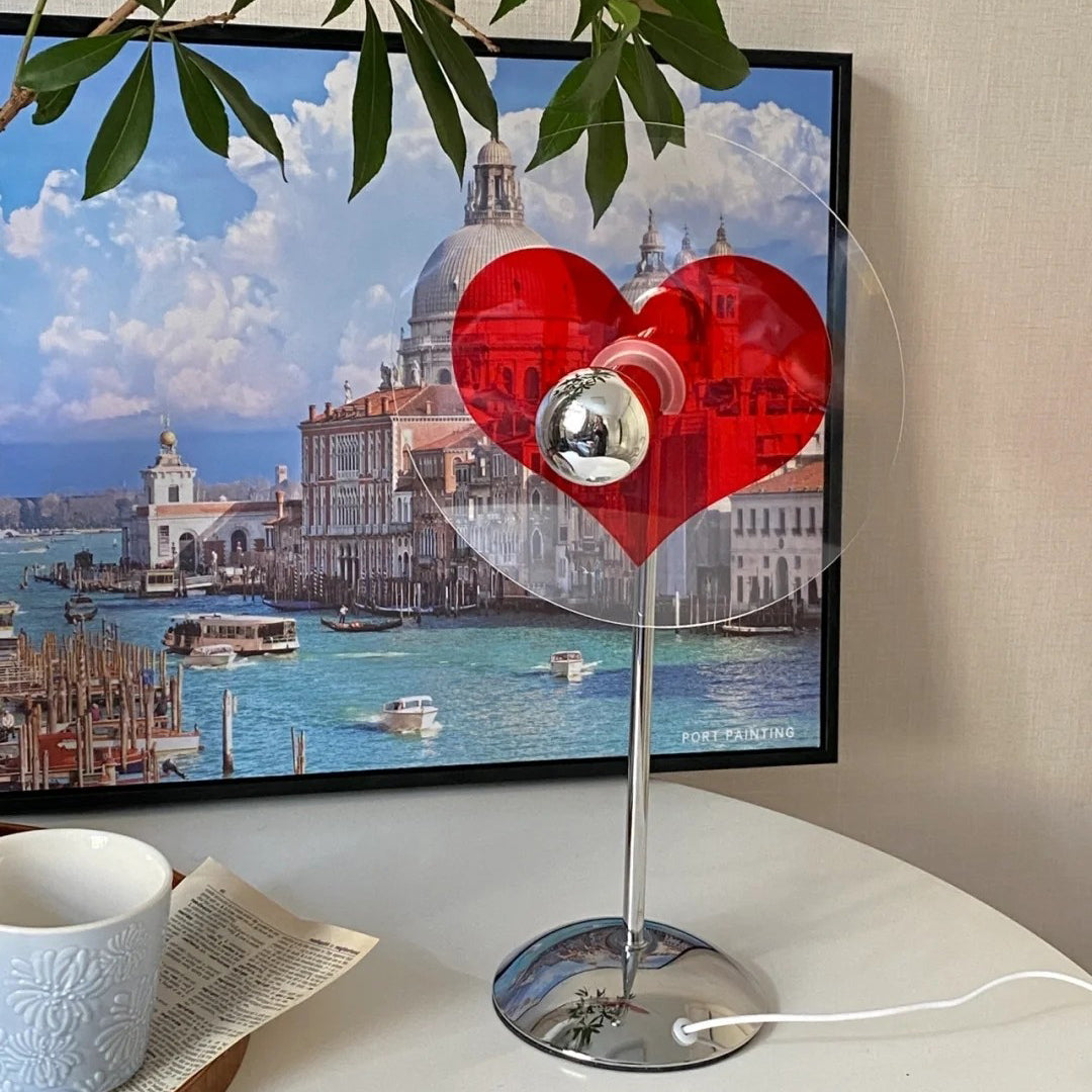 LoveGlow – Lámpara de Mesa Elegante con LED Recargable