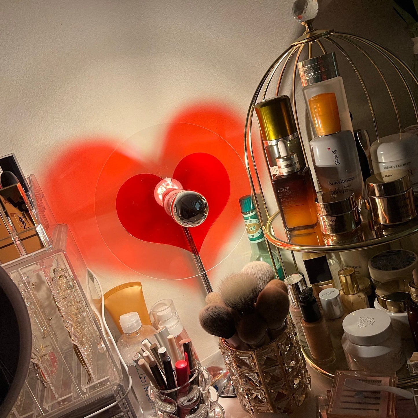 LoveGlow – Lámpara de Mesa Elegante con LED Recargable