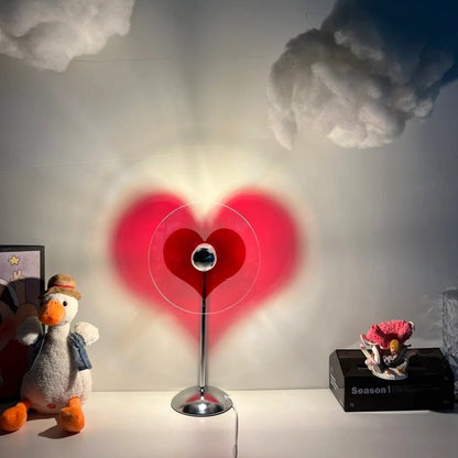 LoveGlow – Lámpara de Mesa Elegante con LED Recargable