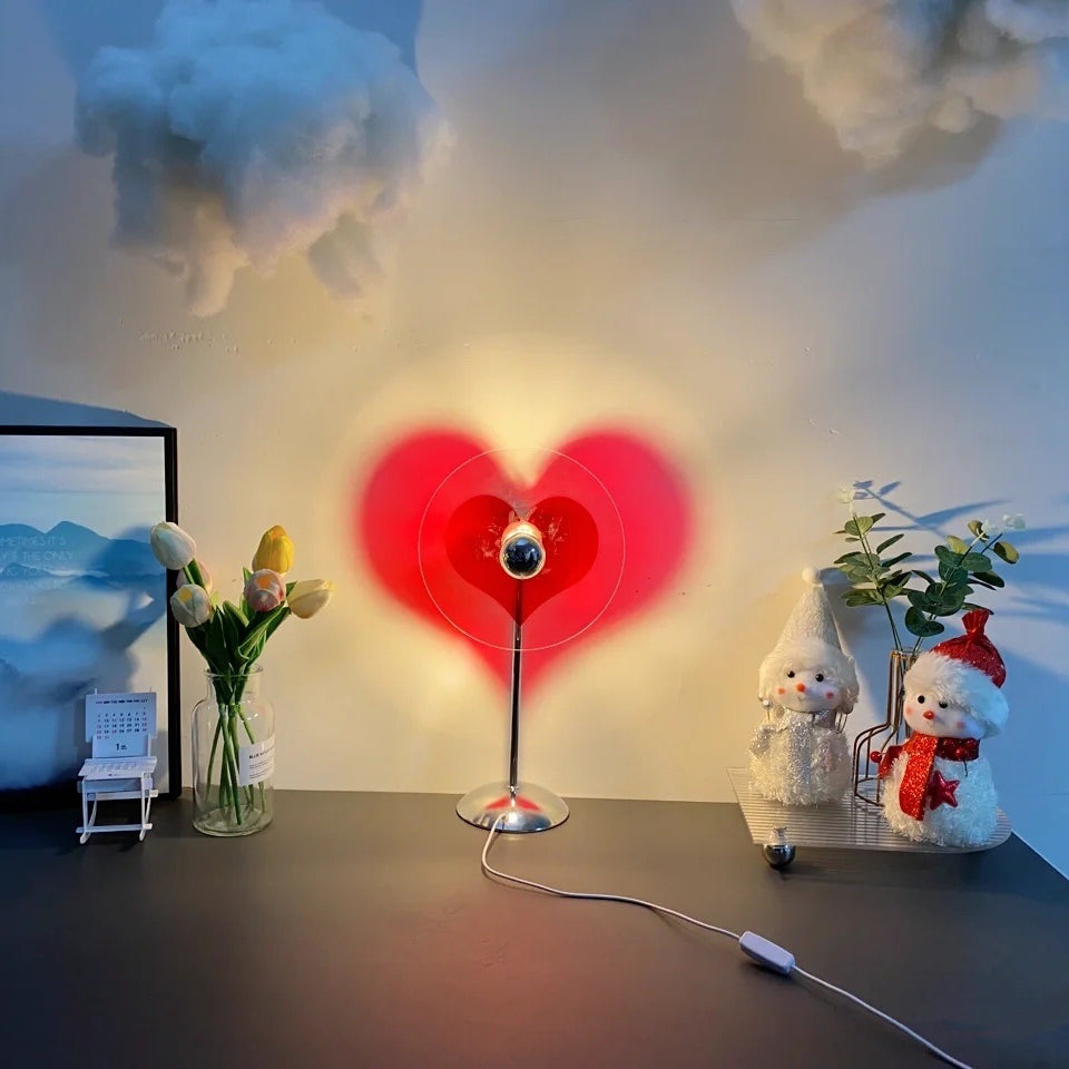 LoveGlow – Lámpara de Mesa Elegante con LED Recargable