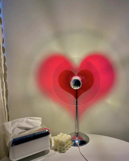 LoveGlow – Lámpara de Mesa Elegante con LED Recargable