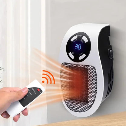 HeatWave | Compact Efficient Electric Fan Space Heater with Remote Control 0