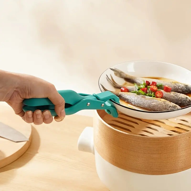 Heat Resistant Silicone Kitchen Tongs Grip 2