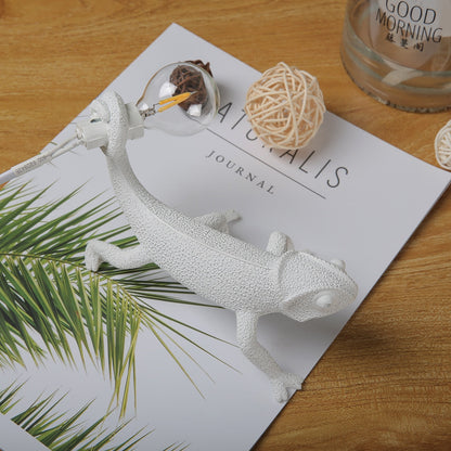 GlowLizard - Lampa Stołowa z Żywicy w Kształcie Jaszczurki